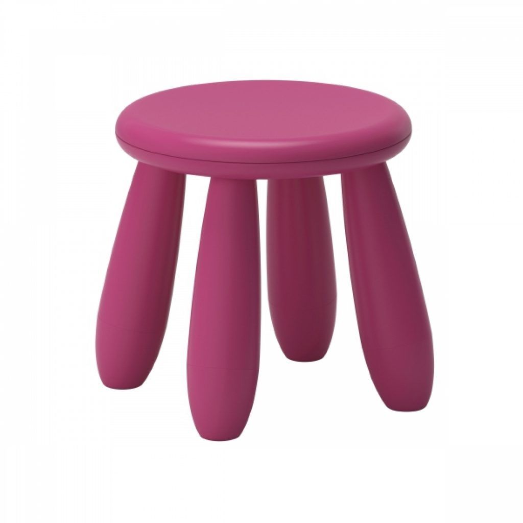 Taburete infantil rosa