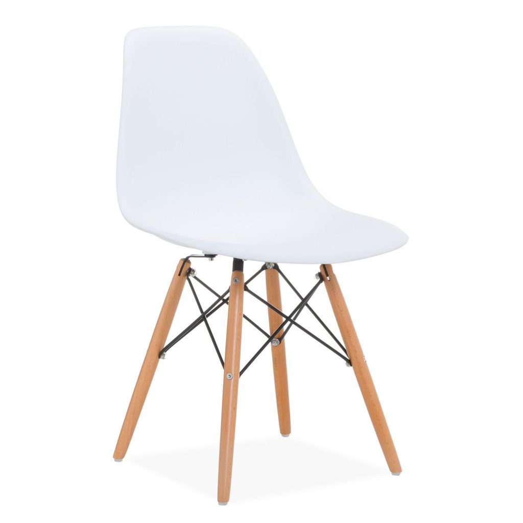 Silla wooden blanca