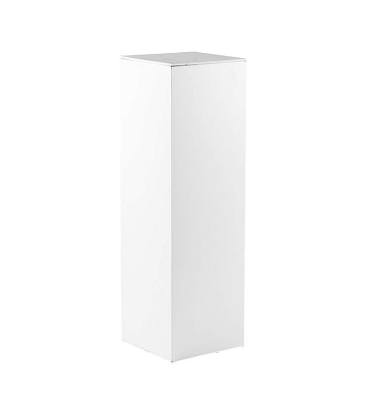Peana blanca 30x30x100 cm
